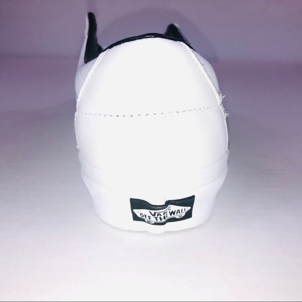 VANS SK8 Low Leather True White & Gold Sneakers - Picture 4 of 10
